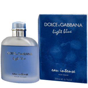 Light Blue Eau Intense Pour Homme BY DOLCE & GABBANA 6.7 FL.OZ. EDP SPRAY FOR MEN