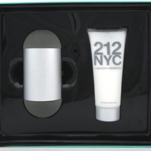 212 2 PCS. GIFT SET: 3.4 FL.OZ. EDT SPRAY AND 100ML BODY LOTION FOR WOMEN