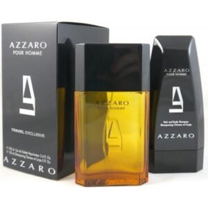 AZZARO 2 PCS. GIFT SET: 3.4 OZ. EDT 3.3 OZ. SHAMPOO FOR MEN