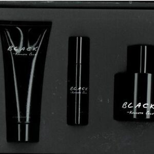 Keneth Cole Black Gift Set 4 Pieces (3.4 Fl. Oz. Eau De Toilette Spray +3.4 Asg+ 2.6 Deo+ .5oz Edt Splash ) Men