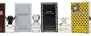 Marc Jacobs Daisy Gift Set 4 Pcs. DAISY 4ML EDT + DAISY EAU SO FRESH 4ML EDT + DAISY LOVE 4ML EDT + MJ PERFECT 5ML EDP  (INDIVIDUALLY] W