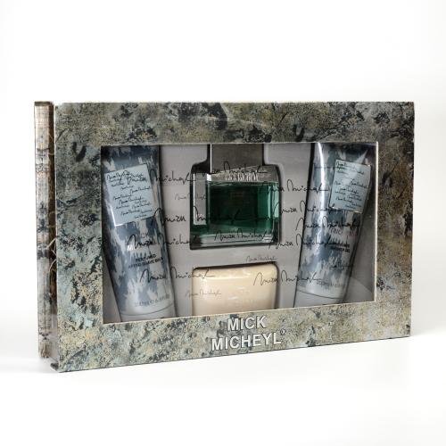 MICK MICHEYL 3 PCS. GIFT SET: 2.0 FL.OZ. EDT SPRAY 6.8 FL.OZ. AFTERSHAVE BALM AND 3.5 FL.OZ. SOAP FOR MEN