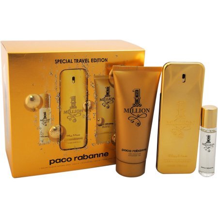 1 Million By Paco Rabanne Gift Set 3pcs. [3.4 Fl. Oz. Eau De Toilette Spray + 5ml EDT + 150ML DEODORANT SPRAY} Men