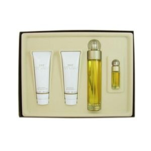 360 4 PCS. GIFT SET: 3.4 FL.OZ. EDP SPRAY 4.0 FL.OZ. BODY MIST 3.0 FL.OZ. SHOWER GEL .25 FL.OZ. EDP SPRAY FOR WOMEN