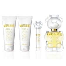 MOSCHINO Toy 4 PCS. GIFT SET BY MOSCHINO: 3.4 EDP SPRAY3.4 body lotion3.4oz. gel10 ML EDP SPRAY FOR WOMEN