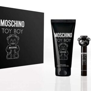 MOSCHINO Toy Boy 3 PCS. GIFT SET BY MOSCHINO:3.4oz edp sp 100ML perfumed body gel10ml edp FOR MEN