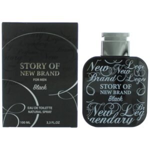 STORY OF NEW BRAND FOR MEN BLACK BY NEW BRAND 3.3 FL.OZ. EDT SPRAY FOR MEN