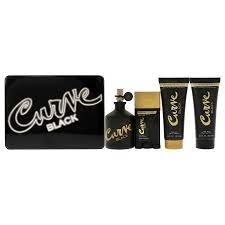 CURVE BLACK(M)(T/B)4PC SET(4.2ozedc sp(LI FREE) 3.4oz aftershave balm3.4ozshower gel1.7oz deo) FOR MEN