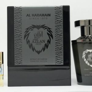 AL HARAMAIN AZLAN OUD CHARCOAL(M)EXTRAIT DE PARFUM SP 3.33oz(LI FREE)(SAFFRON&BLEU EDITION SAMPLES)
