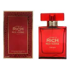 RICH RED ICONE BY JOHAN B 3 FL.OZ. EDT SPRAY FOR MEN