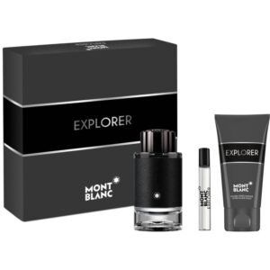 MONT BLANC EXPLORER 3 PC gift SET : 3.3 EDP + 0.25 edp MINI + 3.3 SHOWER GEL FOR MEN